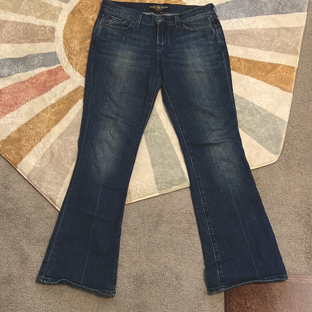 Lucky brand sweet n low flare jeans!